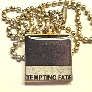 "Tempting Fate" Tile Pendant